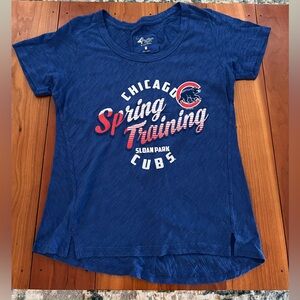 Chicago Cubs Women's Blue 'Spring Training' Graphic Tee—Like New!